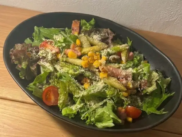 アスパラベーコンのチーズサラダ