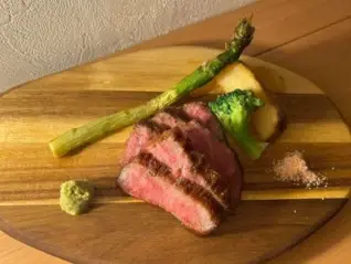 宮崎牛のステーキ